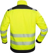 Prise jack Hi visibilité Ardon Signal+ | Jaune/noir fluorescent | S | Veste de travail réfléchissante pour homme | EN ISO 20471, classe 2