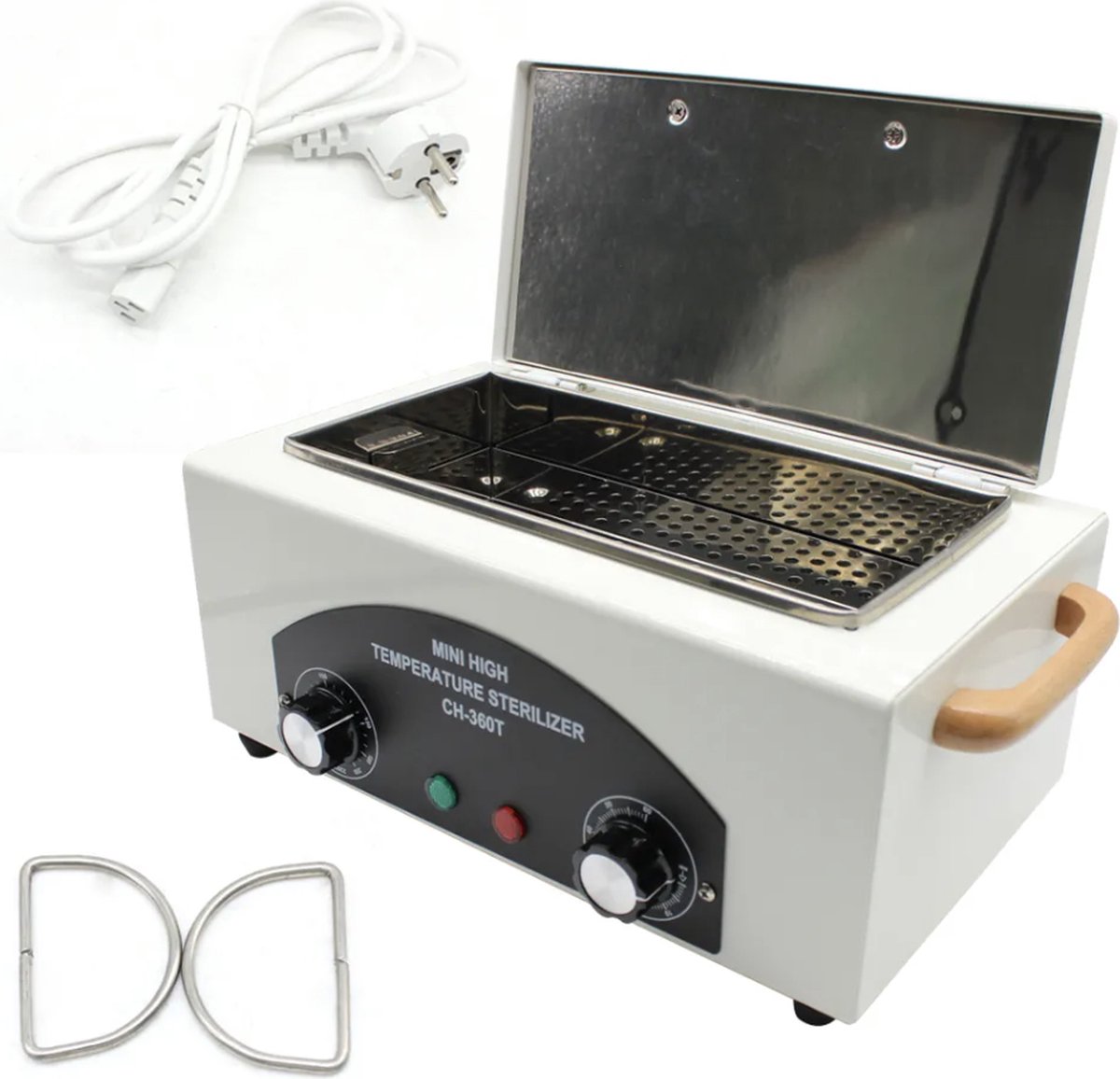 Goedkoopste J&R Heteluchtsterilisator - Hete lucht sterilisator - Nagelstudio - Desinfectie - Ontsmetting - Tattoo - Sterilisatie - Baby accessoires steriliseren - 300W - Wit
