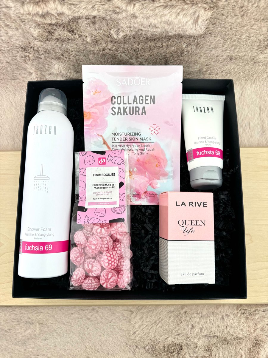 Goedkoopste Dames Nieuwjaarsgeschenk •Cadeaupakket Janzen Fuchsia• - Cadeau voor Vrouwen - Perfect Gifts