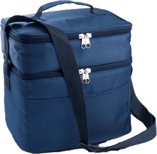 Koeltas draagtas schoudertas blauw 26 x 19 x 26 cm 13 liter - Koeltassen van KOEL — afbeelding 2