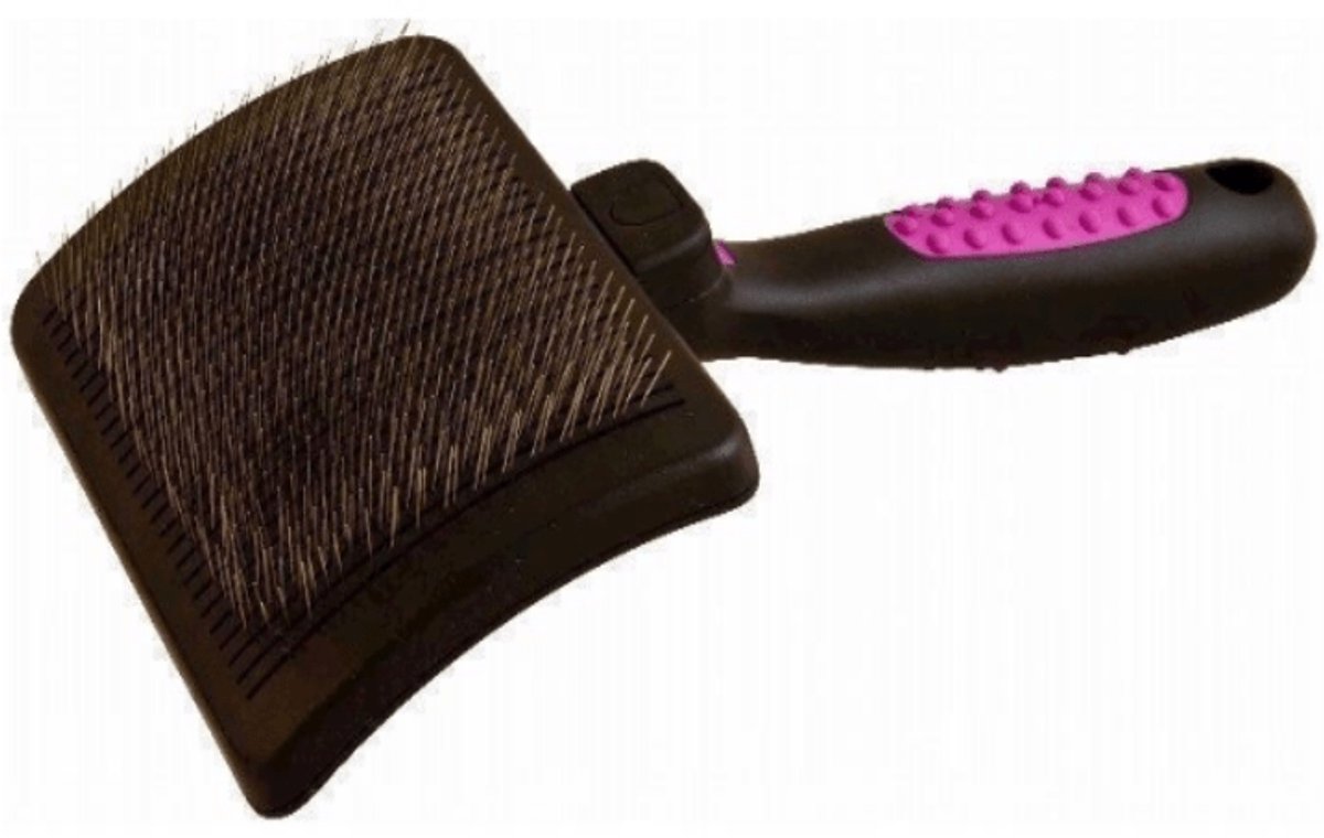 KW - Smart - Card Brush - Zelfreinigende Hondenborstel - Dikke vacht