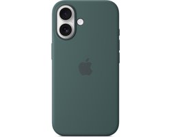 Apple iPhone 16 Lake Green - Smartphonehoesje - Siliconen behuizing - Met MagSafe - Groen