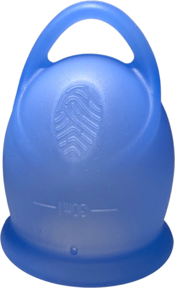 Goedkoopste green-goose® Siliconen Menstruatie Cup - Blauw - Veilig, comfortabel en milieuvriendelijk