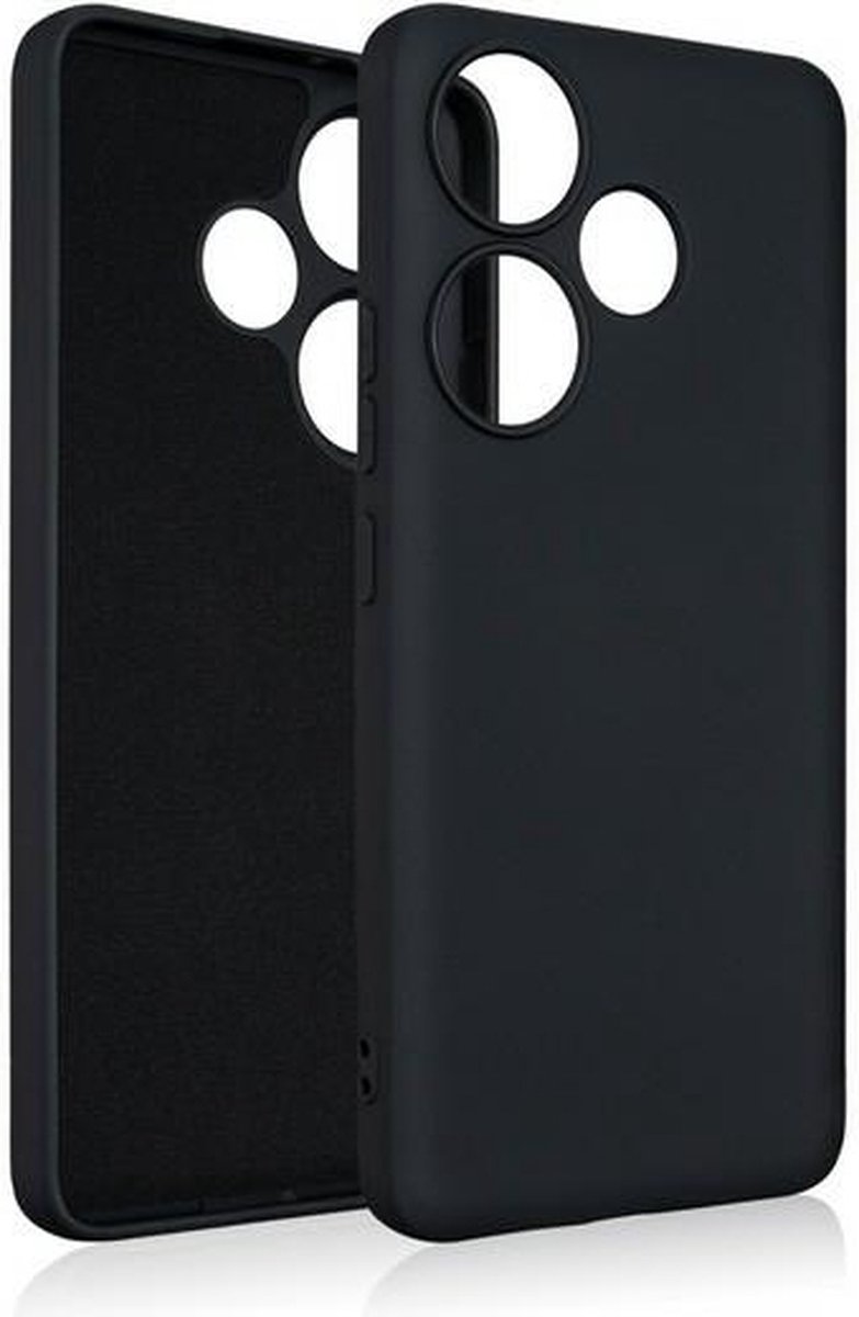 Beline siliconen hoesje voor Xiaomi Poco F6 zwart/zwart