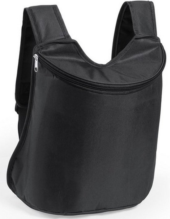 1 verpakking geïsoleerde lunchtas, geïsoleerde tas met trekkoord, waterdichte opvouwbare koeltas, aluminium koeltas, koeltas, mini-lunchtas voor werk, school, reizen, zwart