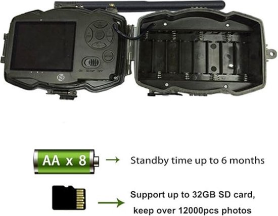 Foto: Equivera wildcamera wildcamera voor buiten buitencamera met nachtzicht wild camera