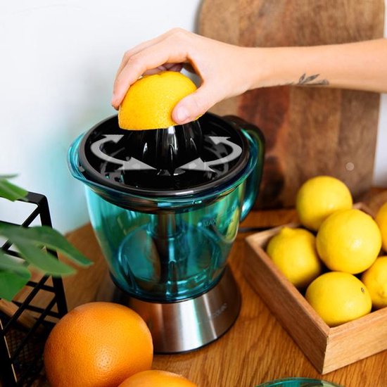Cecotec 03351 citruspers/sapmaker Slowjuicer 40 W Zwart, Blauw, Roestvrijstaal van Cecotec — afbeelding 2
