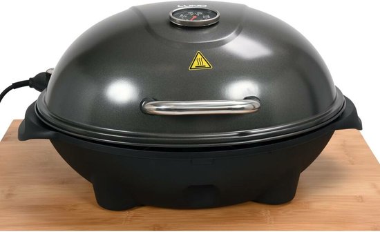 LUND 2-in-1 Elektrische Grill/BBQ - 2400W - Met Deksel & Thermometer - Combinatie Bakplaat & Grillplaat - Staande Grill & Tafelgrill - Voor Binnen & Buiten van lund — afbeelding 2