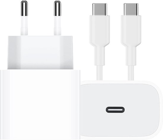 USB C Adapter + USB C kabel - Oplader - Snellader - USB C Oplader - Adapter USB C - USB C Lader - Universeel