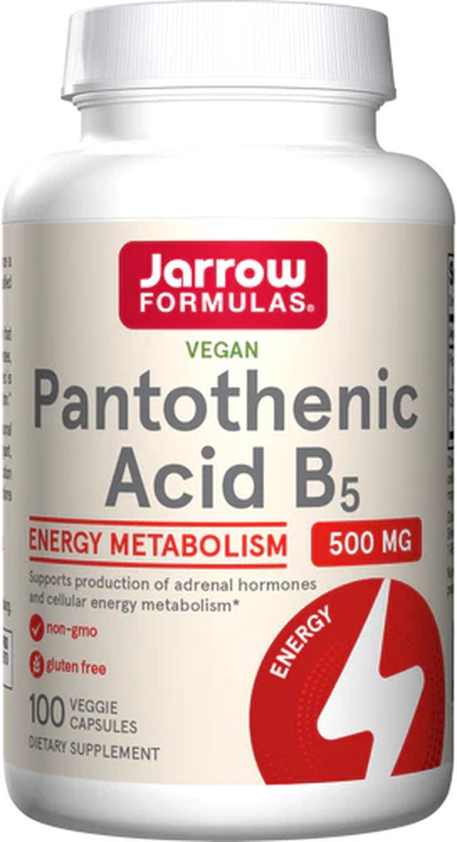 Goedkoopste Pantothenic Acid B5 500 mg (100 Capsules) Jarrow Formulas