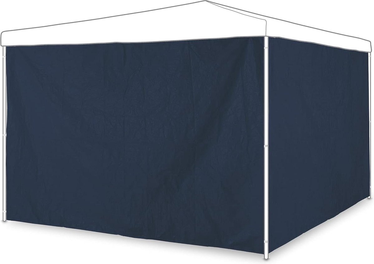 Partytent zijwand set van 2 - feesttenten van 3 x 2 m - waterdicht donkerblauw