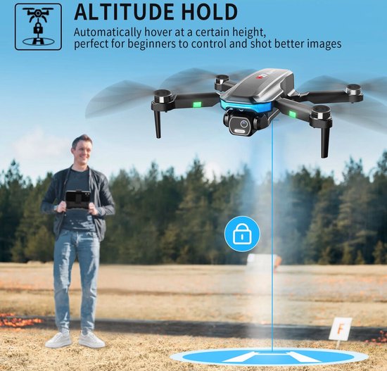 Loolinn Drone GPS – Retour Automatique, Suivi Intelligent, Caméra Full HD 1080p, 32 Min De Vol, Parfait Pour Débutants, Cadeau Ado Et Adulte