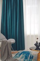 Bol.com Maroyathome - ELSA basisserie - gordijn met plooiband - verduisterend - kant-en-klaar - 150 x 260 cm (b x h) - donkergroen aanbieding