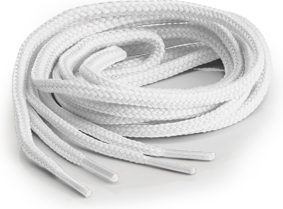 Springyard Hike 6.0 mm - veters rond - wit - 120cm - polyester - 1 paar