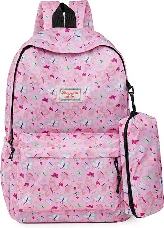 Rugzak Met Vlinders Set met rugtas met etui schooltas Vlinder rugzak Populaire. bol