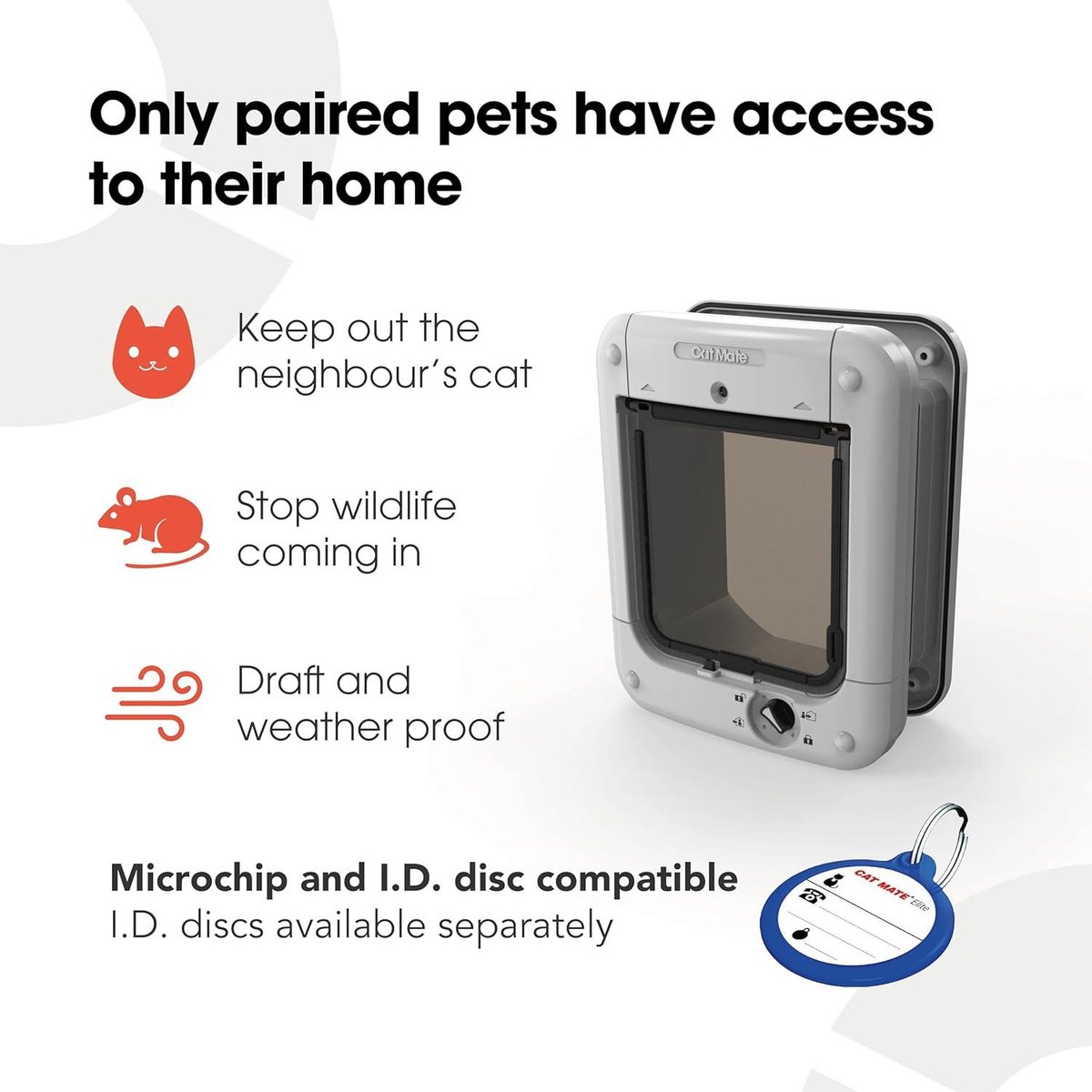 Groupe SEB Kattenluik 360W Microchip Activated Kattenklep thumbnail 2