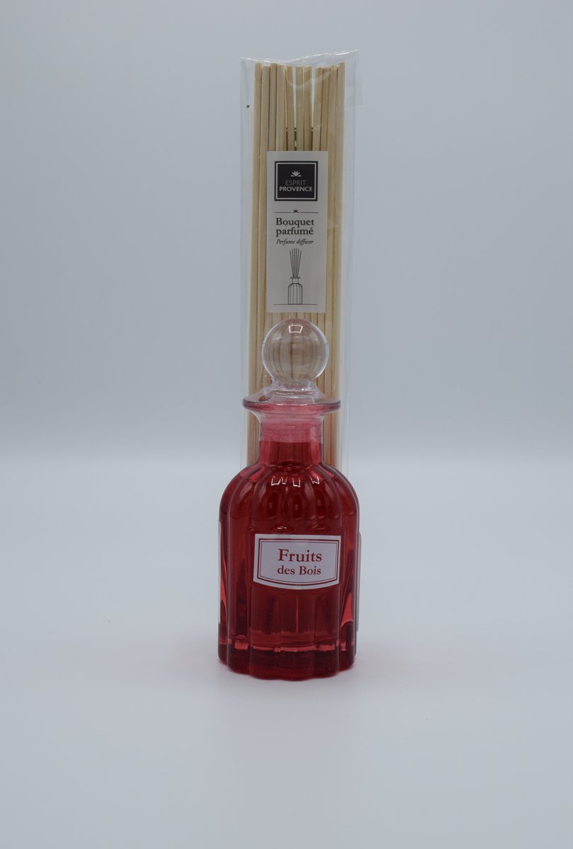 Geurstokjes rode vruchten 100 ml retro fles - Esprit Provence