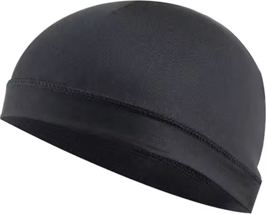 Helmmuts - Fietsmuts - Helmmuts - Mutsje - Zwart - One size - Sneldrogend - Ventilerend.
