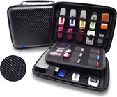 NEUSID Universele Kabeltas Klein Waterdicht, Kabelorganizer voor Elektronica Reisaccessoires, Tech Pouch voor USB-Powerbank, SD-Kaart, Oplaadkabel