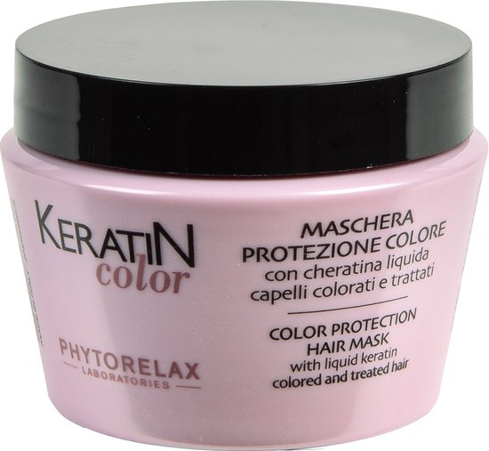 Foto: Phytorelax keratin color protection professioneel haarmasker voor gekleurd en behandeld haar 250ml