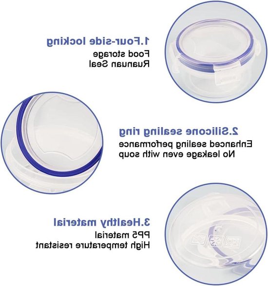 Veesper 3-delige set lekvrije kleine voedselcontainers met siliconen deksels 177 ml Stapelbare snackpotten voor kinderen, roestvrijstalen snackcontainers, lunchbox voor kinderen, school, reizen