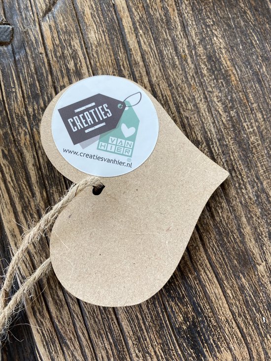 Créations d'Ici - Fleur de naissance avec coeur en bois - Jonquille - Décembre - MDF Zwart - Bois