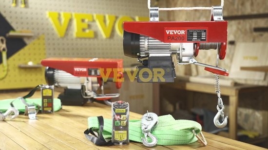 VEVOR Elektrische Lier 200kg Tot 400Kg 850 W Takel Hefapparaat Hijskraan Hefhoogte 12 M Kabel Met Draadloze Afstandsbediening Kabeltakel Kettingtakel 605394211 VEVOR Elektrische Lier 200kg Tot 400Kg 850 W Takel Hefapparaat Hijskraan Hefhoogte 12 M Kabel Met Draadloze Afstandsbediening Kabeltakel Kettingtakel 605394211