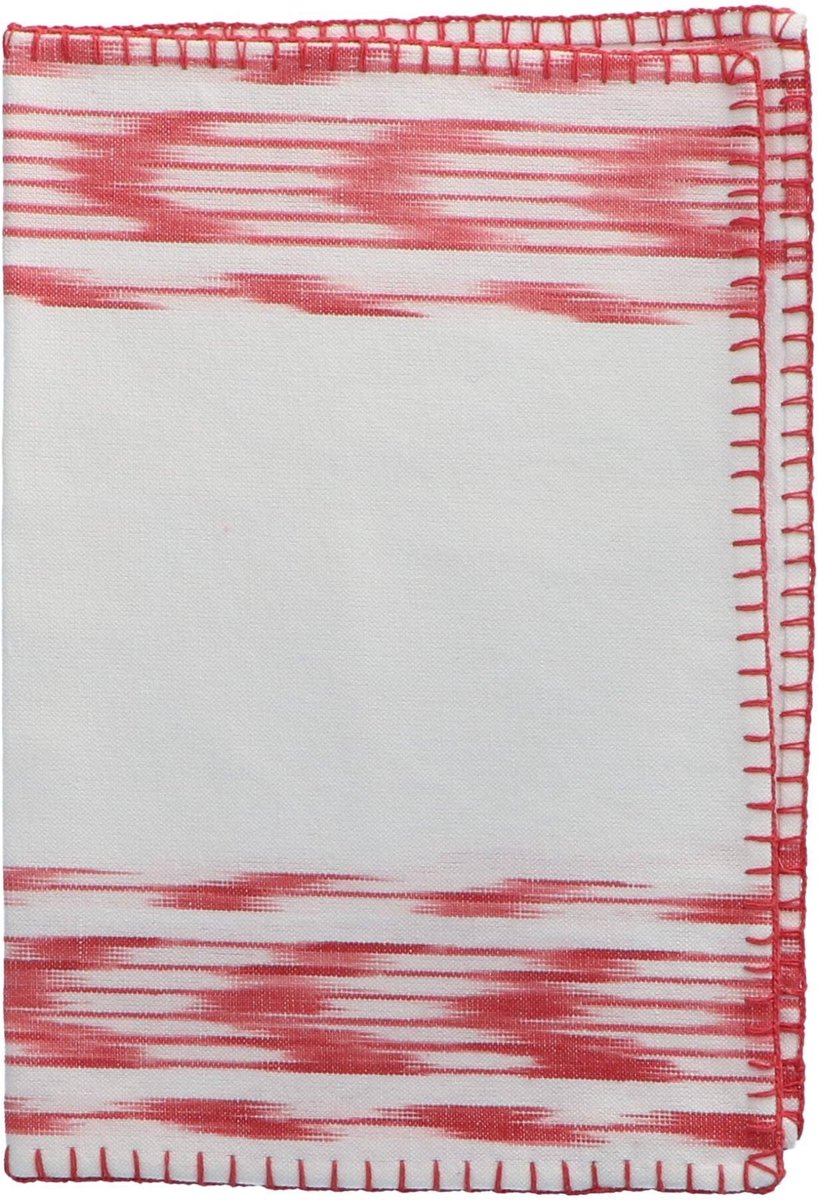 Teixits Vicens  - Placemat gestikte rand Bordeos motief 235 47x36cm - Placemats