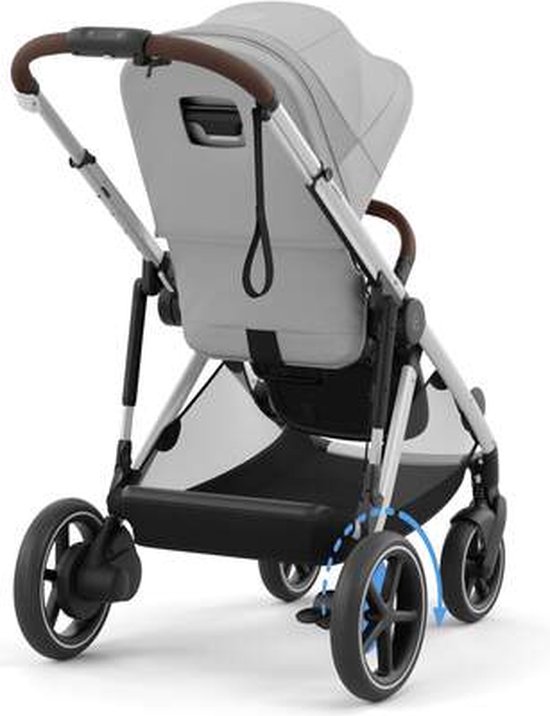 Cybex e-Gazelle S - Kinderwagen - Stone Grey - Silver Frame — afbeelding 4
