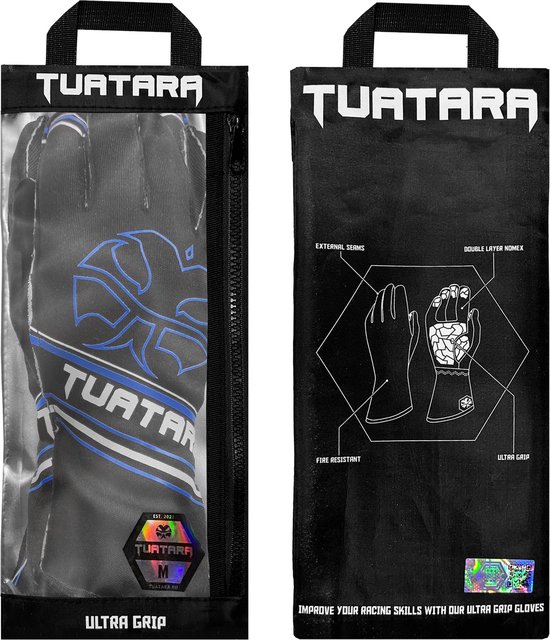 Tuatara - DOMINATOR - Ultimate Race handschoen - Ultra Grip - BLUE - XS van Merkloos — afbeelding 5