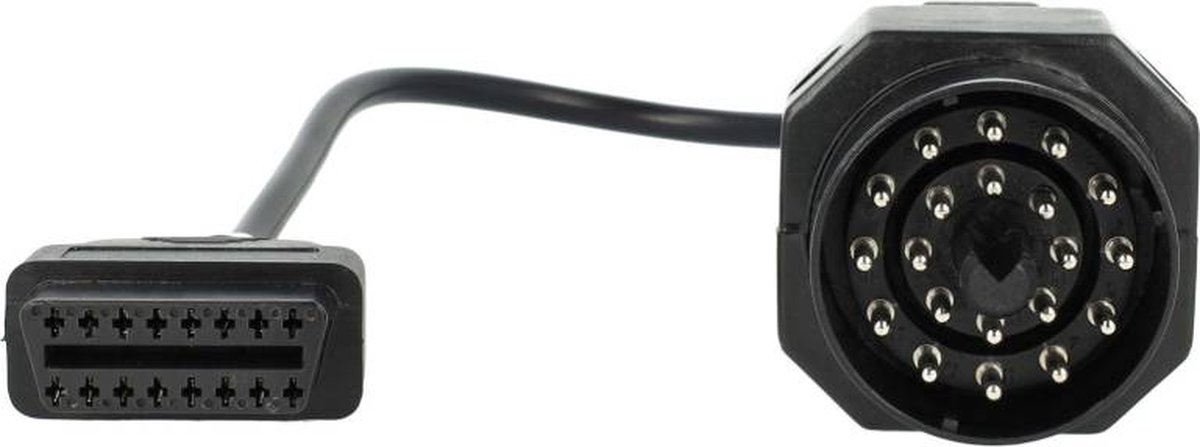 OBD2 Adapterkabel voor BMW - OBD1 20 naar 16-pins OBD2 - 0,3 meter - Zwart