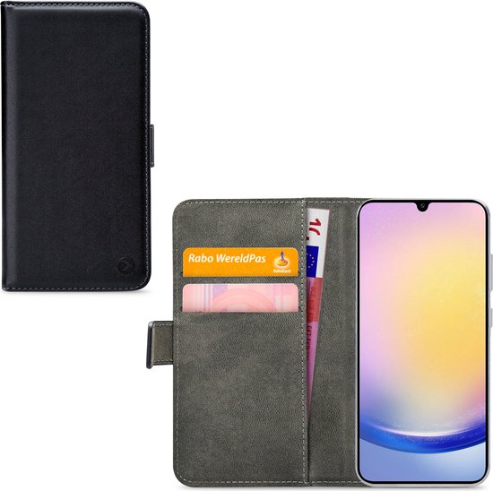 Mobilize Classic Gelly Wallet Book Case Samsung Galaxy A25 5G Noir