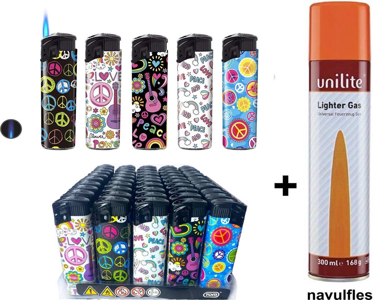 Goedkoopste Turbo aansteker - Unilite branders - tray van 50 stuks wind storm aanstekers- navulbaar