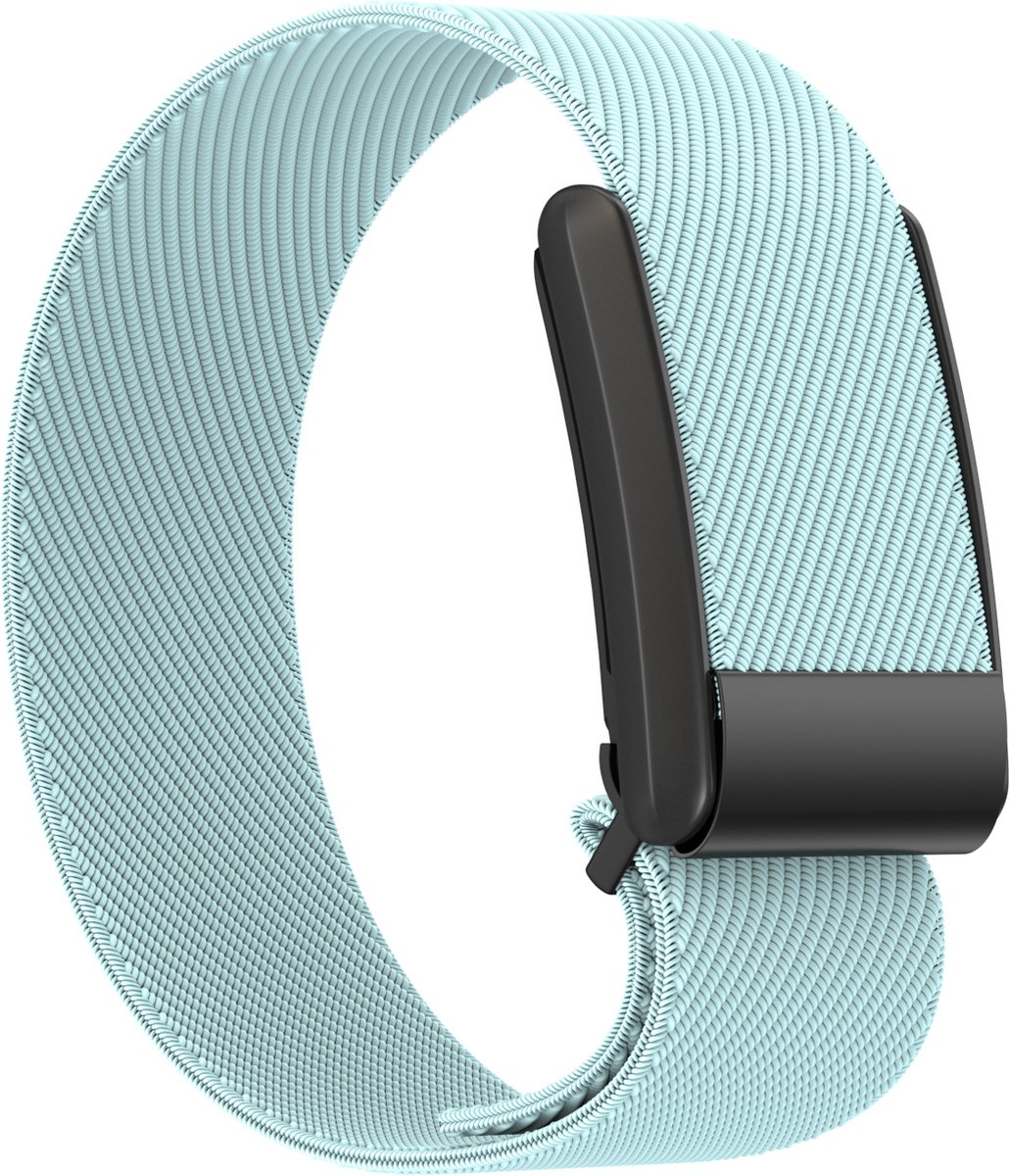 EP Goods - Bandje geschikt voor WHOOP 3.0 & WHOOP 4.0 - Nylon - Armband - Verstelbaar Polsbandje - Pastel Blauw