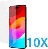 Glasplaatje Geschikt voor: Apple iPhone 16 - 10x Screenprotector - screen protector - glas - bescherm - beschermglas