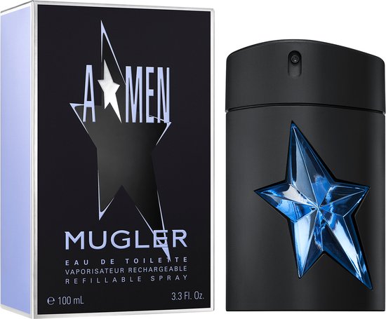 Mugler A-Men Eau de Toilette - Amber & Houtachtig Parfum - Navulbaar Parfum - 100ml