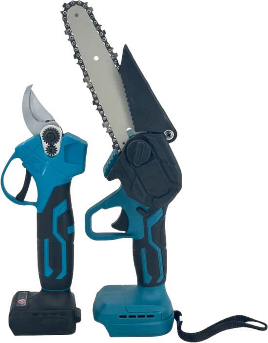 Accu kettingzaag - Snoeischaar 21V 650W 6 inch - mini kettingzaag op accu - geschikt voor 18v LXT makita accu