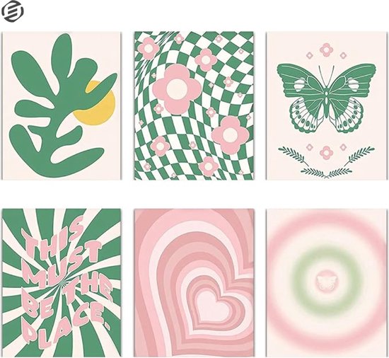 Equivera preppy room decor - preppy stuff. - preppy posters - woonkamer decoratie