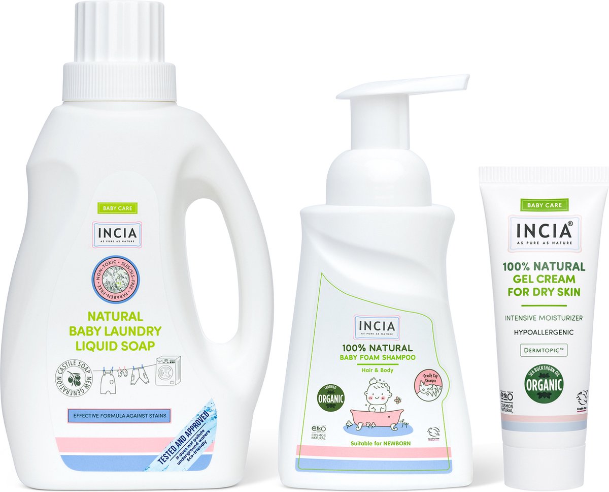 Goedkoopste Incia- Baby Eczeem Set - Kraamcadeau - 100 Natuurlijk