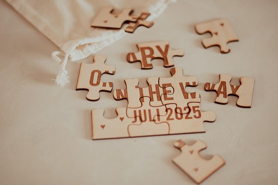 BolleToet - puzzle en bois - bébé en route 2025 - annonce de grossesse