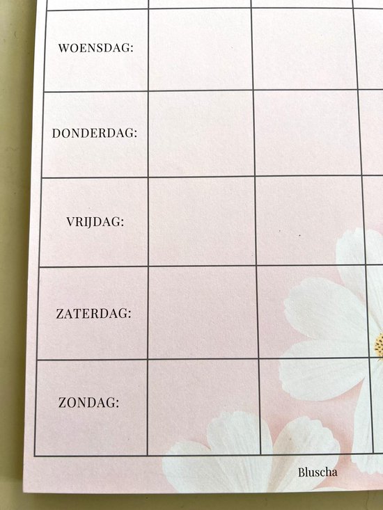 Weekplanner blok - A5 formaat - Liefs op papier