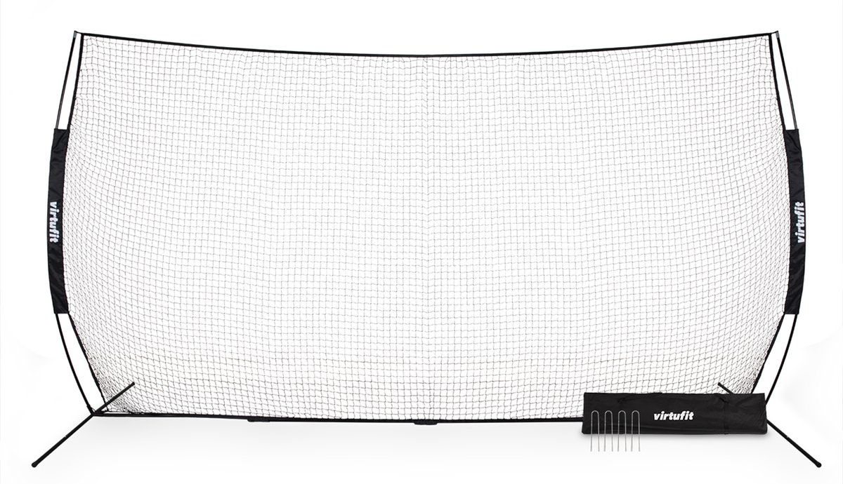 VirtuFit Backstop Net - Safety Net - Ballenvanger - Voetbalnet - 500x300cm - Voetbaltraining - Voetballen - Voetbaldoel - Duurzaam ontwerp - Inclusief draagtas