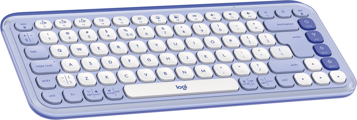 Logitech POP Icon Keys - Draadloos Toetsenbord - Bluetooth - Qwerty US - Lila