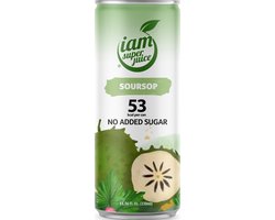 I am Superjuice Soursop 24x0,25L - échte soursop (Guanabana) sap gemixt met water - zonder toegevoegde suikers - zonder conserveringsmiddelen - zonder concentraat - exotisch fruitsapje - fruit juice - zuurzak sap