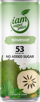 I am Superjuice Soursop 24x0,25L - échte soursop (Guanabana) sap gemixt met water - zonder toegevoegde suikers - zonder conserveringsmiddelen - zonder concentraat - exotisch fruitsapje - fruit juice - zuurzak sap