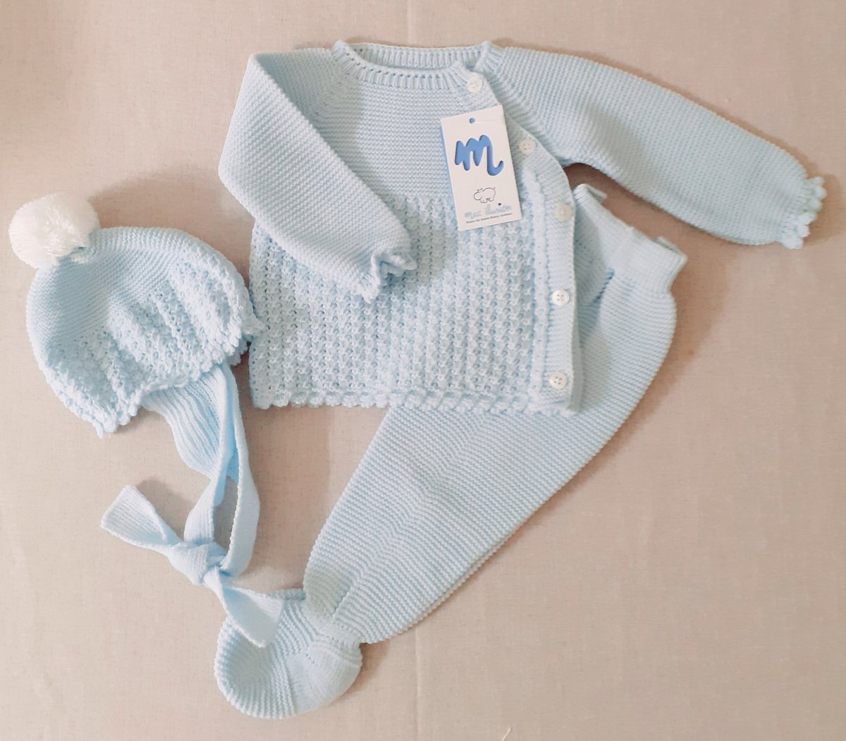 Mac Iusion Gebreid Baby Pakje 3-dlg |lichtblauw |9417 | Newborn | maat 50