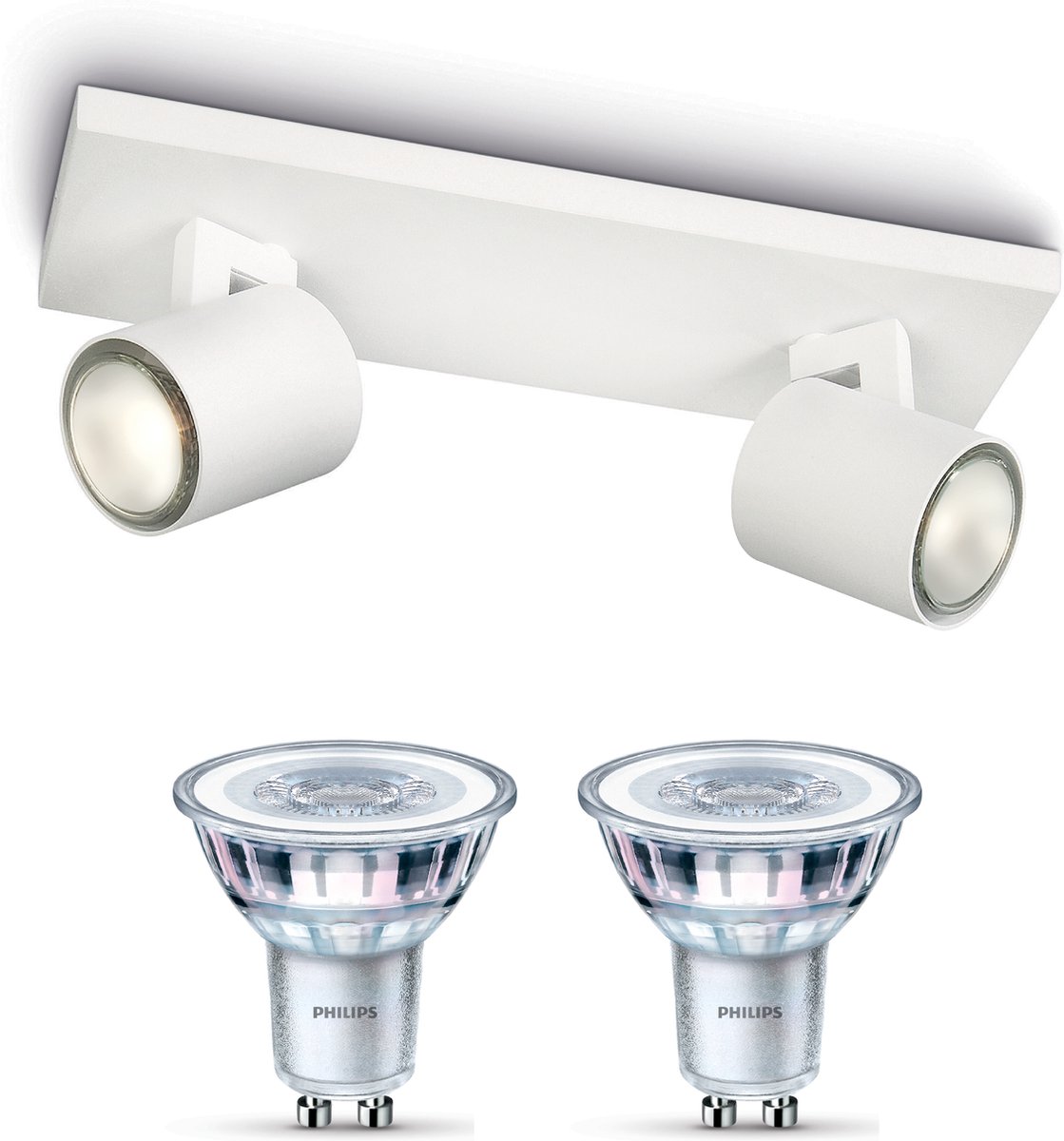 Philips Hue opbouwspot Runner wit - warm tot koelwit licht 4.2W - 2 spots met dimmer switch kopen? | Spots Philips Hue opbouwspot Runner wit - warm tot koelwit licht 4.2W - 2 spots met dimmer switch kopen? | Spots