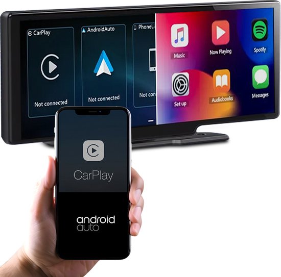 Kolap Carplay Scherm – Android Auto scherm – Draadloos - 10.26 Inch – PREMIUM Carplay scherm