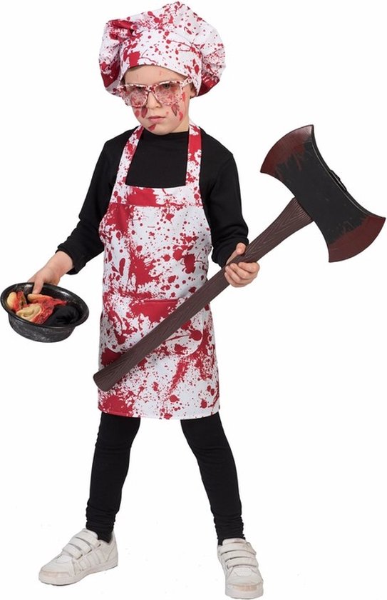 Verkleedpak bloedige schort kind Butchersblood One Size