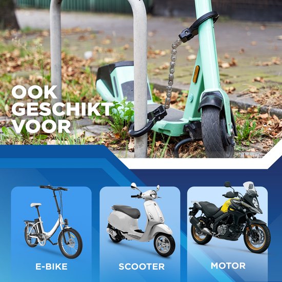 Antivol Chaîne 60cm Pour Moto, Vélo, Trottinette, Scooter électrique - Neuf
